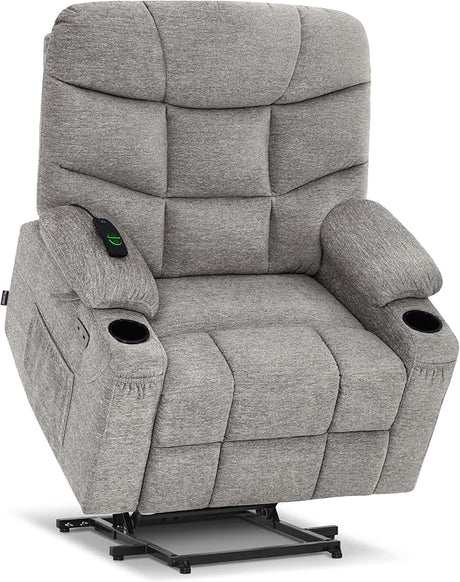 Power Lift Recliner Chair with Extended Footrest for Elderly People