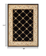 Patrician Trellis Red Runner Rug 2'7" x 12' - Traditional French Lattice Design