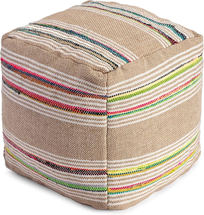 Handmade & Handcrafted Comfortable Home Décor Pouf Ottoman Footrest for Living Room