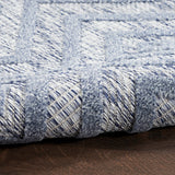 Versatile Indoor/Outdoor Denim Blue 7' x 10' Area Rug, Easy Cleaning