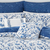 Queen Comforter Set, Reversible Cotton Bedding, Includes Matching Shams with Bonus