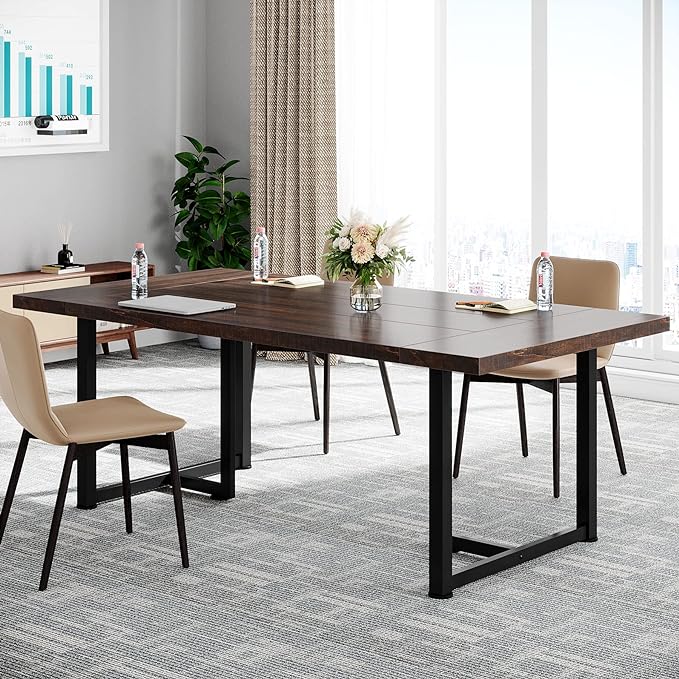 Conference Table 6FT Meeting Table, Large Table Boardroom Desk Seminar Table