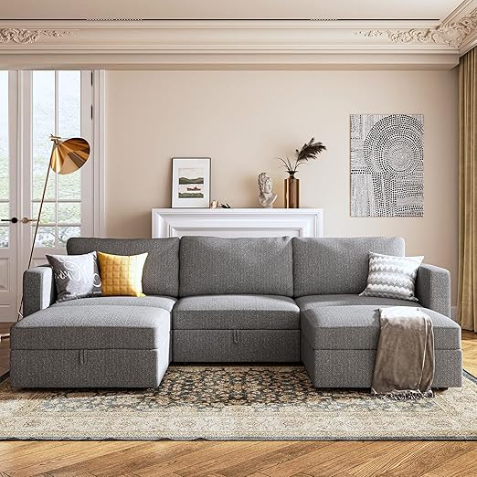 Reversible Modular Sectional Couch U Shaped Modular Sofa