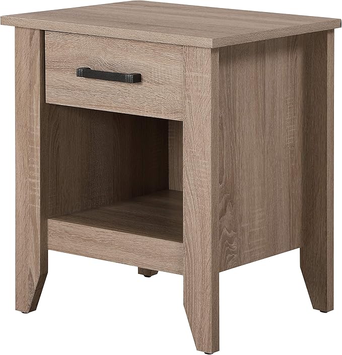 Lennox G053-N, Gray End Table, Nightstand, 24" H x 18" W x 21" D
