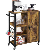 Kitchen Cart with Storage, Rolling Kitchen Island Serving Utility Trolley Cart