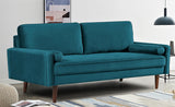 Velvet 70" Sofa Couch for Living Room, Classic Mid-Century Style with Modern Silhouette