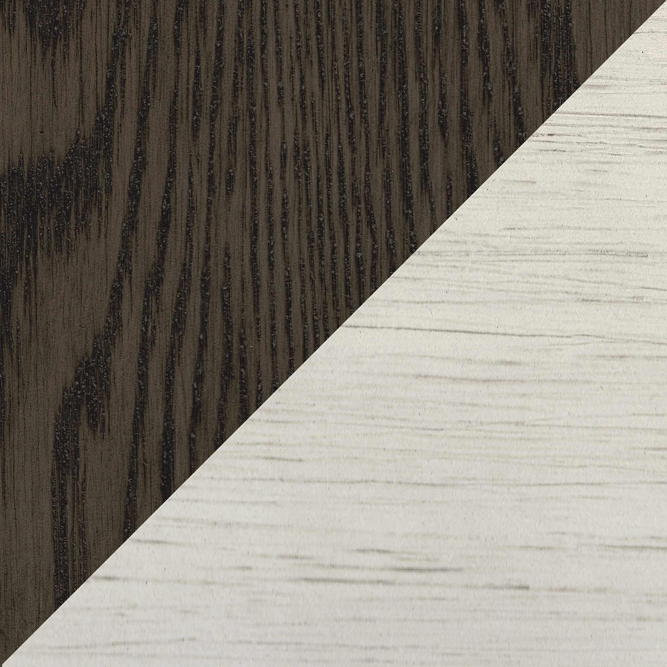 Lilith Two Tone Wood 2-Drawer Sofa Table, 48" x 18", Rosy brown/Antique White