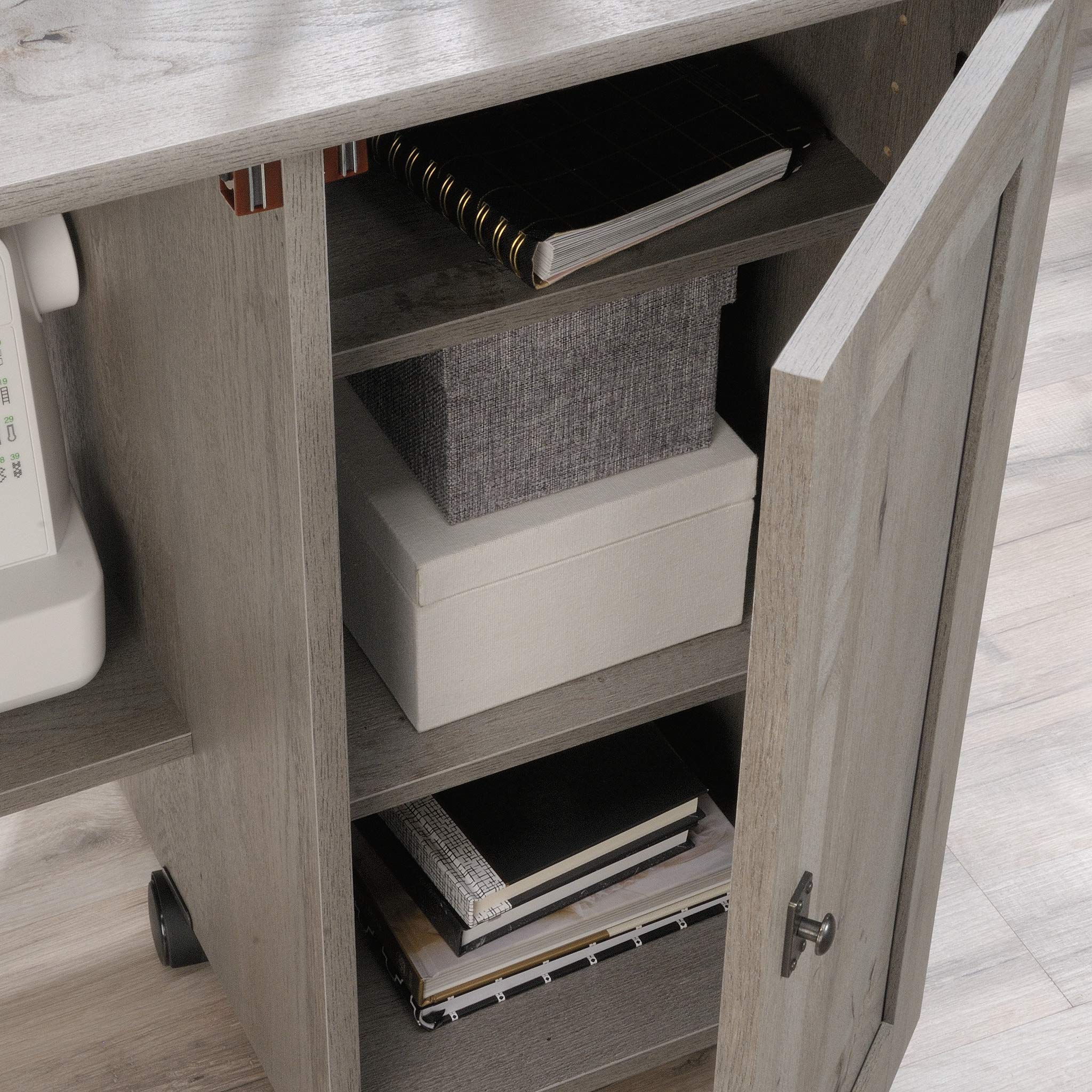 Miscellaneous Storage Sewing/Craft Cart/ Pantry cabinets, Mystic Oak finish