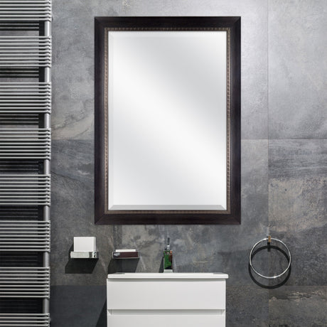 24x36 Inch Sloped Mirror, 29.5x41.5 Inch Overall Size