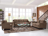 Solutions Harrington Loveseat Microfiber Brown