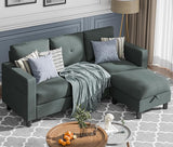 Sectional Couches for Living Room, Small L Shaped Couch Sofa with Ottoman