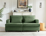 75" Oversized Loveseat Sofa, 2 Seat Comfy Corduroy Couch with Adjustable Seat Depth