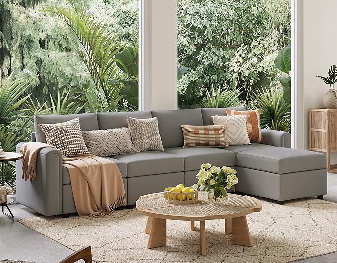 Modular Sectional Sofa, Convertible U Shaped Sofa Couch with Storage