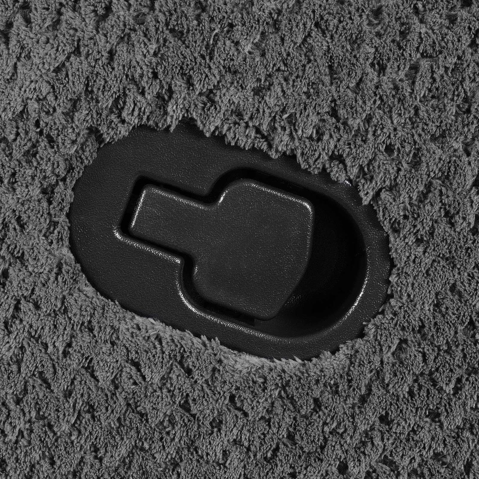 GlideEase Charcoal Performance Fleece Glider Recliner with Gel Memory Foam