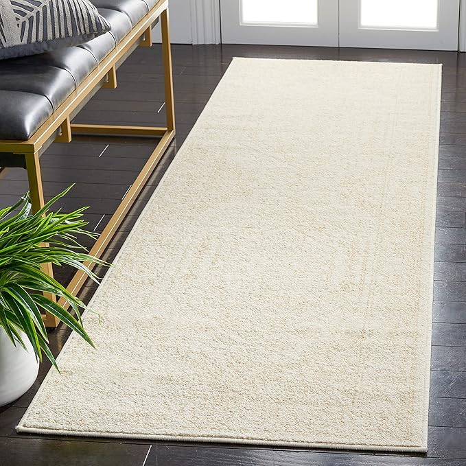 Adirondack Collection Runner Rug - 2'6" x 8', Light Grey & Dark Grey