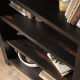 Pass 5-Shelf Bookcase Rustic Bookshelf, L: 33.78" x W: 12.52" x H: 71.10", Char Pine