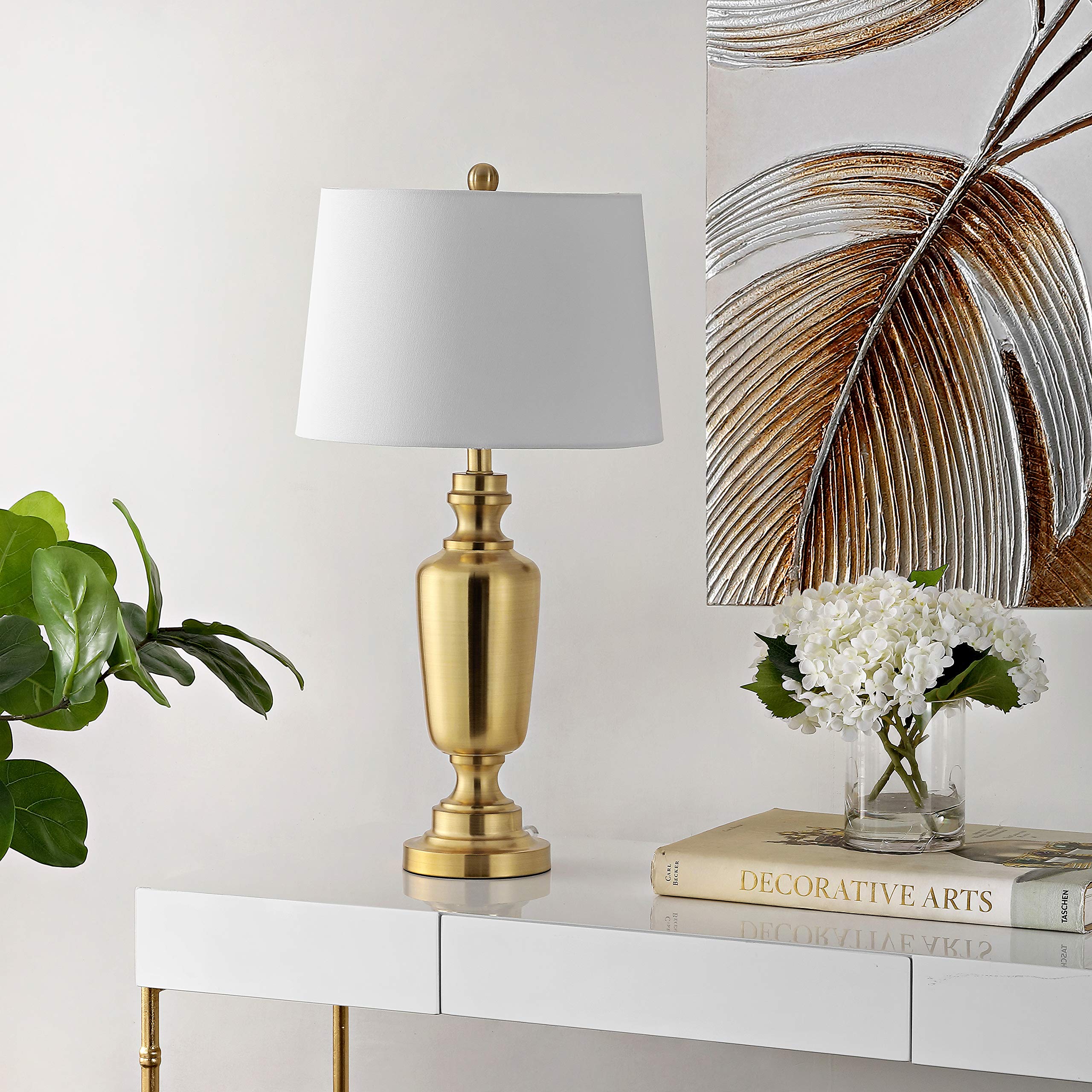 Lighting Collection Ezra Modern Contemporary Brass Iron 28-inch