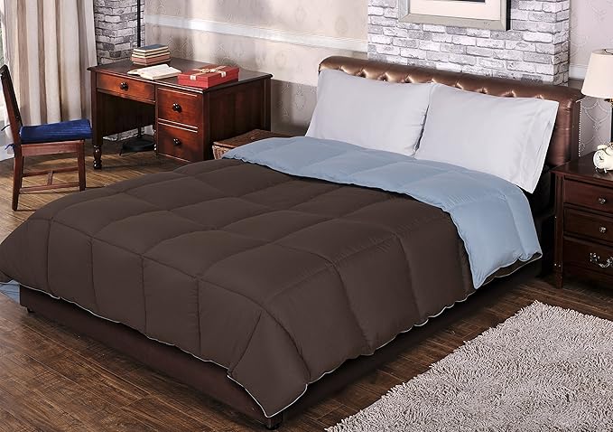 Brushed Microfiber Comforter, Down Alternative Bedding, Medium Weight, Soft Bed Cover