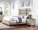 Arbela 3-Piece Wood Bedroom Set, Queen, Weathered Oak Finish