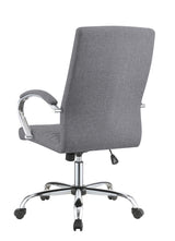 Upholstered Casters Grey and Chrome Office Chair, 23"" w x 28"" d x 42-46"" h (881217)