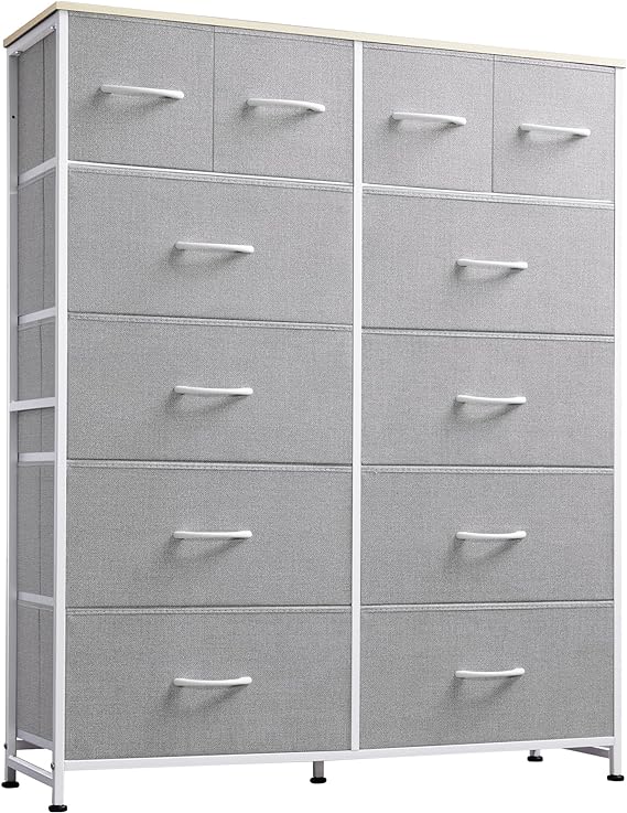 Tall Dresser for Bedroom with 12 Drawers, Dressers & Chests of Drawersz