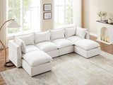 Modular Sectional Sofa, Convertible U Shaped Sofa Couch, Modular Sectionals with Ottomans