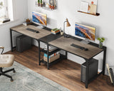 90.5 Inch Large Double Home Office Compuer Desk Two Person Study Table