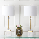 JYL5008A-SET2 Set of 2 Table Lamps Dawson 30" Marble/Crystal LED Table Lamp