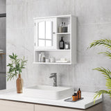 Bathroom Medicine Cabinet with Mirror, Wall-Mounted Bathroom Cabinet