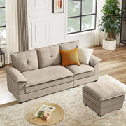 Upholstered Cloud Couch Sectional, 82" Modern Sofa