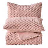 Fluffy Faux Fur Comforter Set, Plush Fuzzy Minky Bedding Set