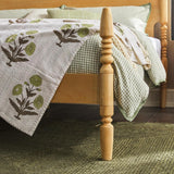 Traditional Wood Spindle Post Queen Bed Frame with Headboard