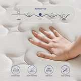 King Size Mattress, 12 Inch King Mattress in a Box, Memory Foam Hybrid Matress with Individual Pocket Spring