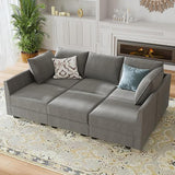 Modular Sectional Sleeper Sofa Reversible Modular Couch with Storage Seats Modular Sleeper Se