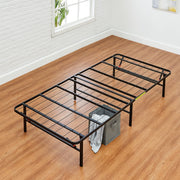 Foldable Metal Platform Bed Frame with Tool Free Setup, 14 Inches High
