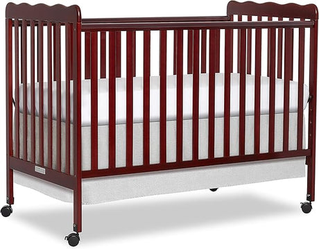 Carson Classic 3-In-1 Convertible Crib In Cherry, Made Of Sustainable Pinewood,