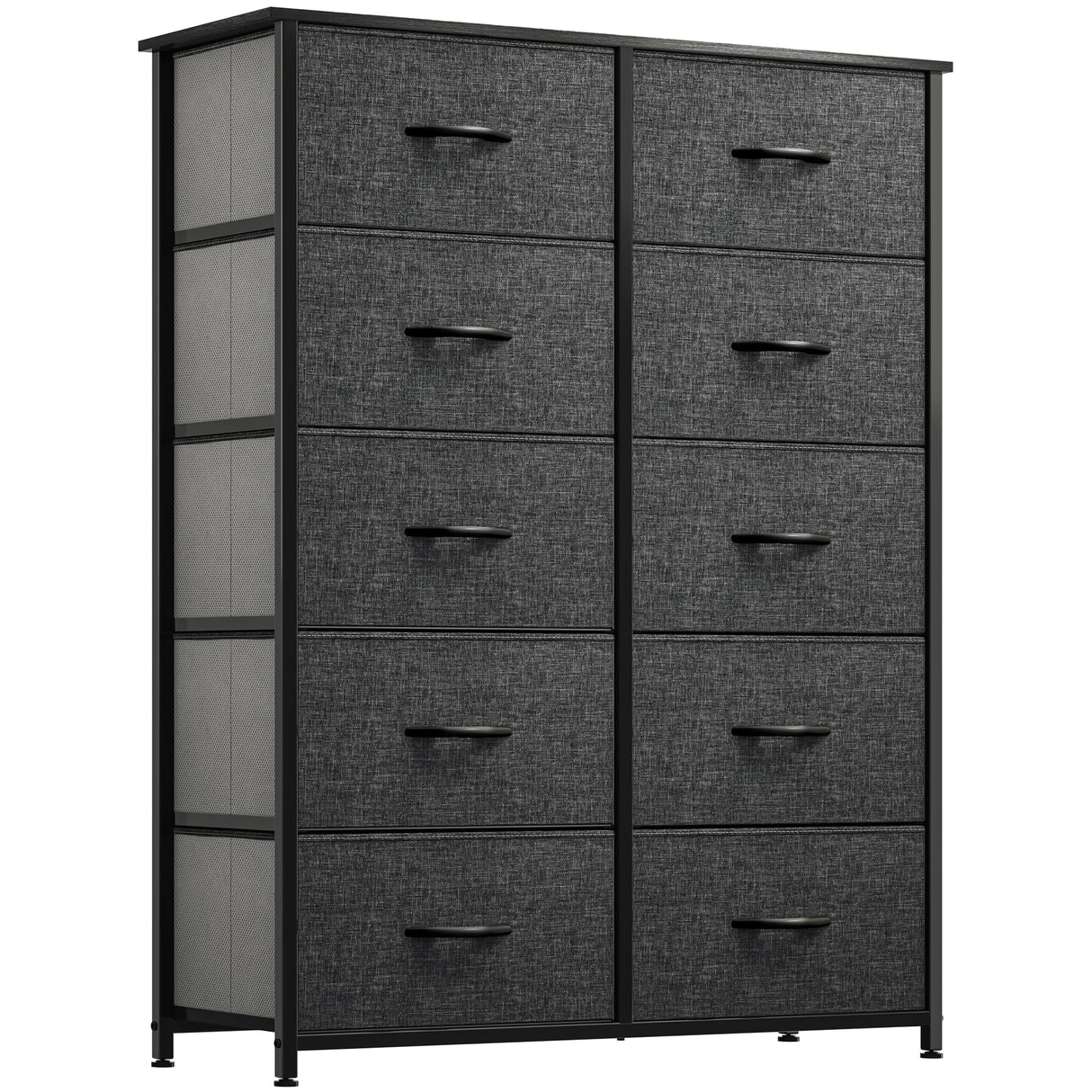 10 Drawer Dresser - Fabric Storage Tower, Organizer Unit for Bedroom, Living Room