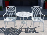 Bistro Table and Chairs Set of 2,Patio Bistro Sets 3 Piece Outdoor with 1.97 Umbrella Hole
