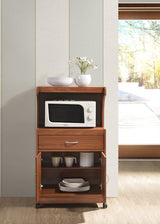 Microwave Kitchen Cart, Cherry