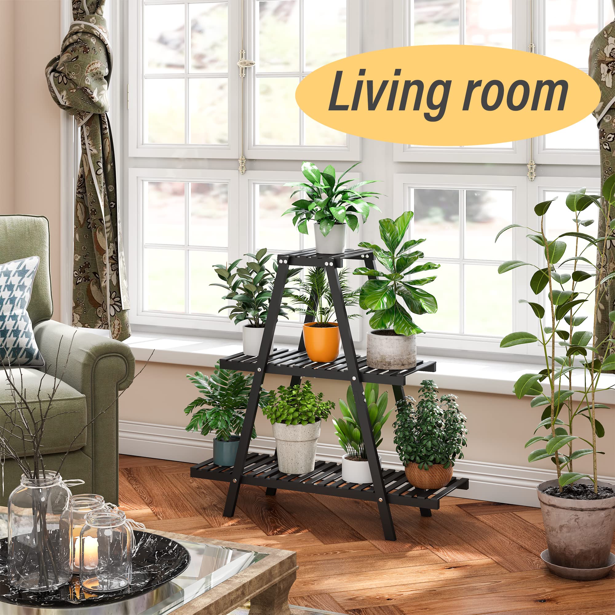 Furshus Bamboo Multi-Tier Plant Stand