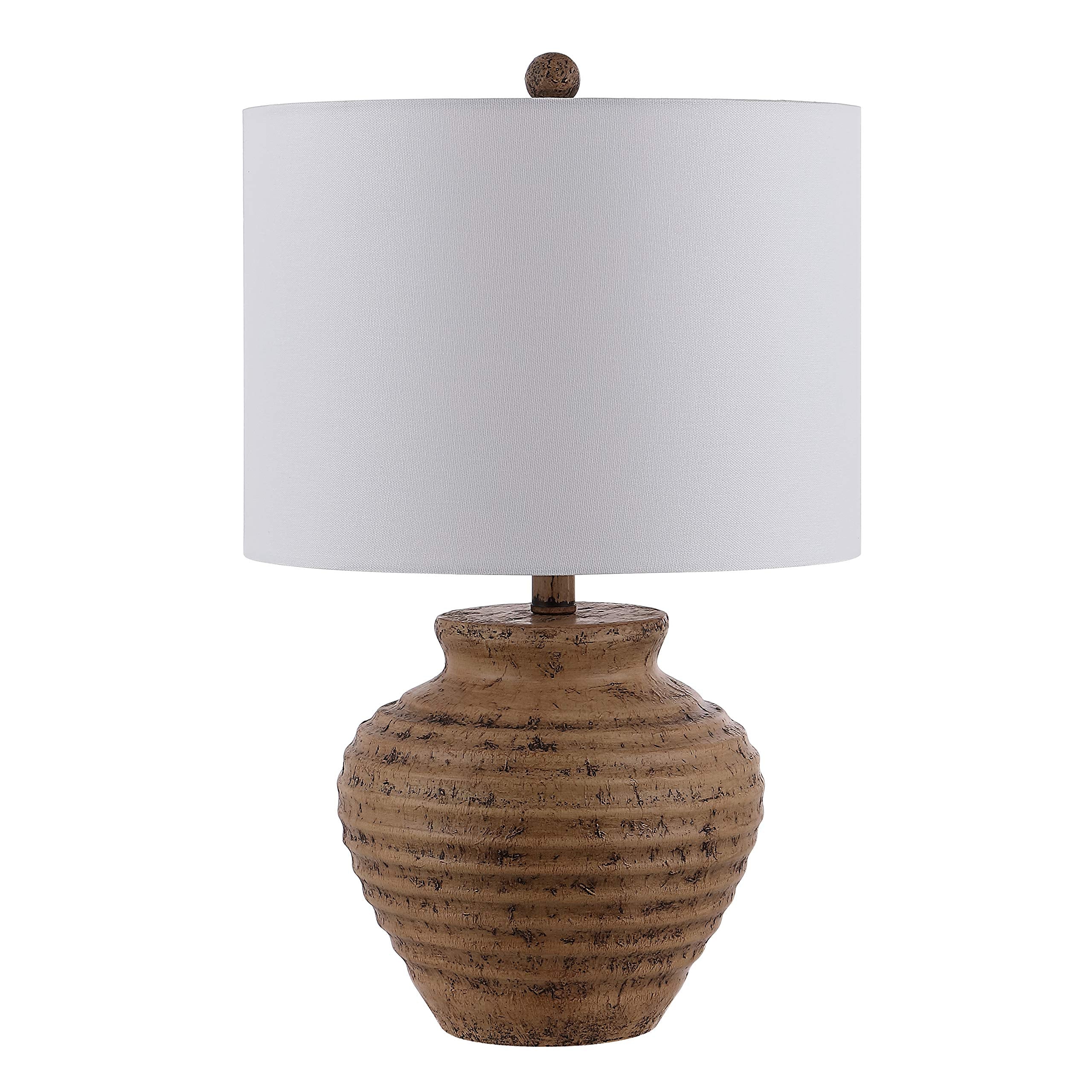 Kamryn Rustic Farmhouse Table Lamp 23-inch Brown with LED Bulb