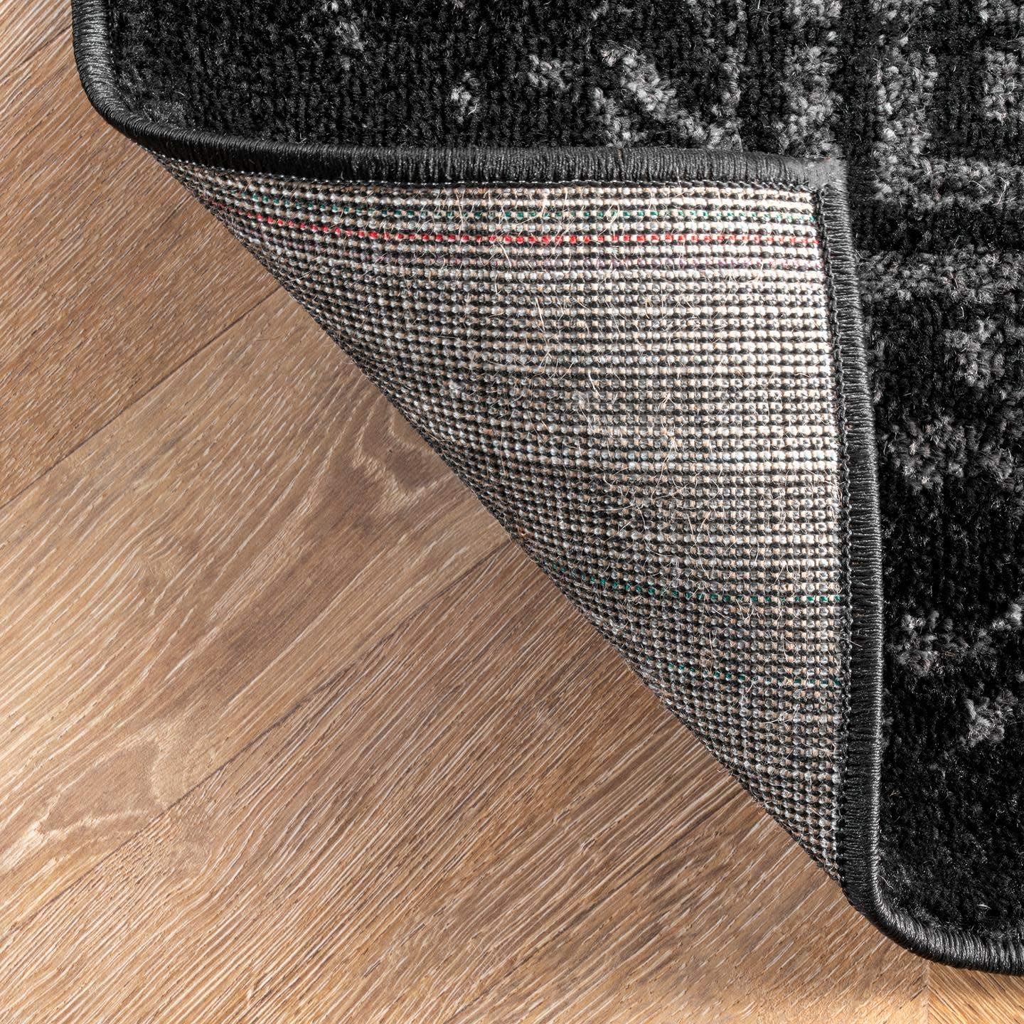 nuLOOM Arlena Vintage Traditional Area Rug - 10x14 Area Rug Modern/Contemporary Black/Grey Rugs for Living Room Bedroom Dining Room Kitchen