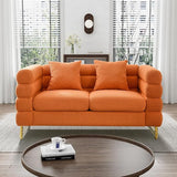 Cloud Couch for Living Room, 59" Modern Overstuffed Deep Seat Velvet Loveseat Sofa