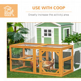 55" Wooden Chicken Coop Add-on Expansion, Mini Chicken Coop Outdoor Chicken Run