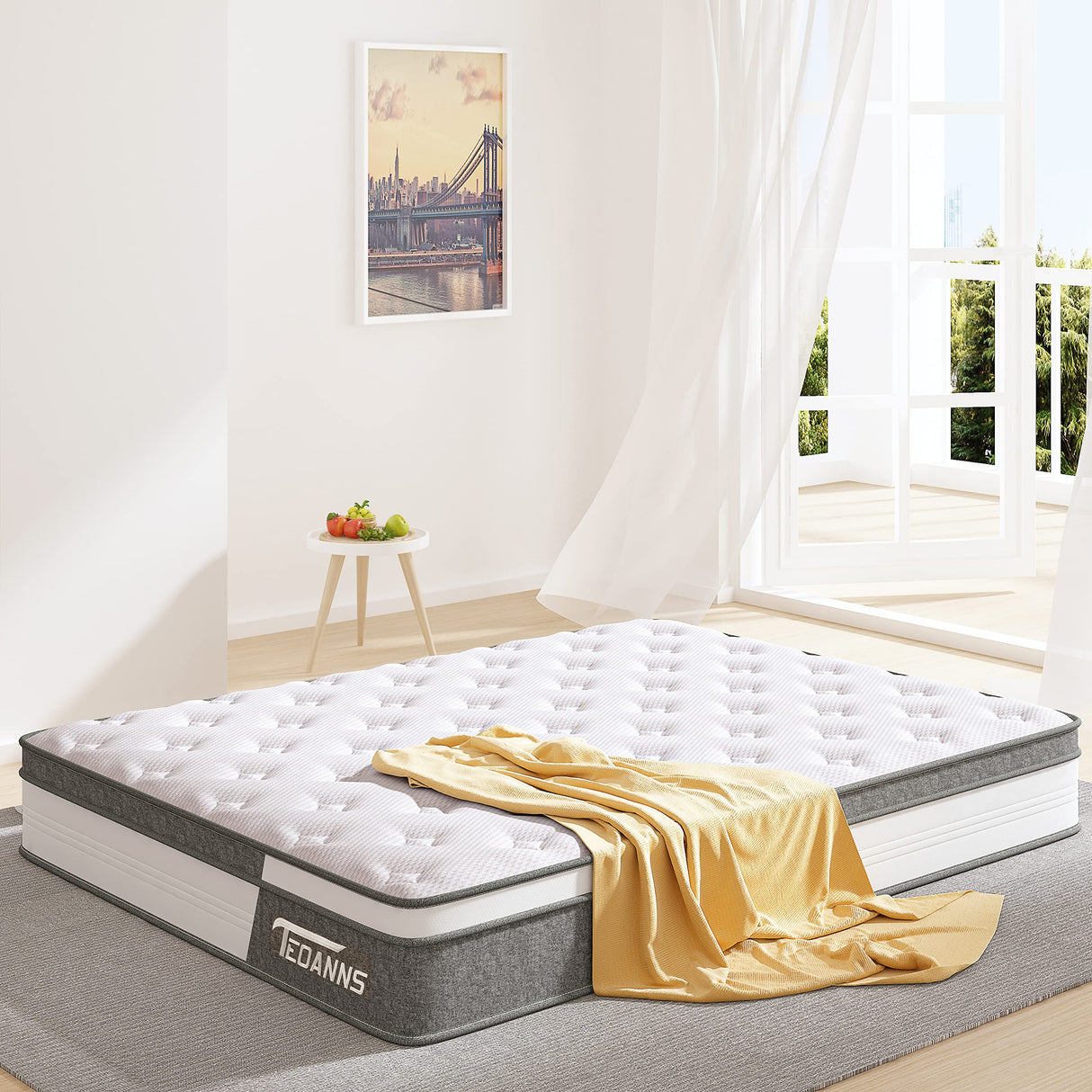 Queen Size Mattress, 12 Inch Medium Firm Mattress in a Box, Hybrid Mattress Queen Size