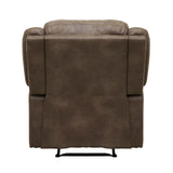 Chair Living Room Reclining Sofa Chair, Home Theater Seating, Wall Hugger Recliner, Manual Recliner Sofa Chair for Living Room/Office/Apartment, Brown