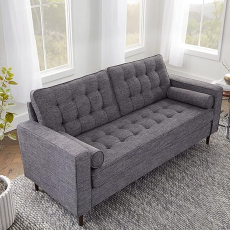 Lynnwood Upholstered Loveseat - Living Room Office or Bedroom - Mid-Century Modern Design Furniture -