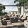 Waterproof Outdoor Patio Set, Modern All-Weather  Patio Furniture Sets