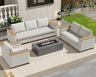 Patio Furniture Set, 6 Piece Modular Rattan Outdoor Sectional Set