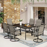 Outdoor Patio Dining Set for 6, Outdoor Furniture Set